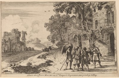 Abraham und die drei Engel von Herman van Swanevelt