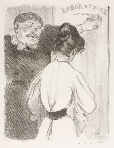 Laboratoire, ca. 1900 von Hermann Paul