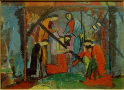 Kreuztragung II von Hermann Stenner