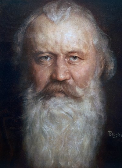 Porträt von Johannes Brahms (Hamburg) von Hermann Torggler