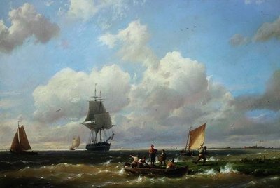 Vor Helvoetsluys, Insel Voorne von Hermanus Koekkoek