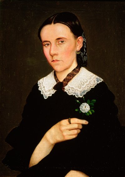 Porträt einer Frau, 1861 von Hermenegildo Bustos