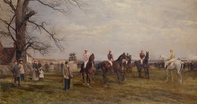 Ein Landtreffen, Catterick Bridge von Heywood Hardy