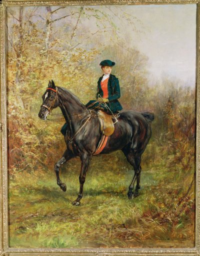 Der Morgenausritt, 1891 von Heywood Hardy