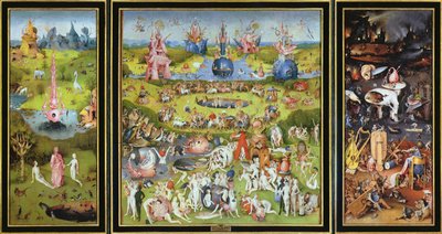 Der Garten der Lüste, 1500er Jahre von Hieronymus Bosch
