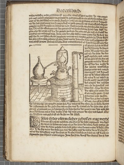 Das Buch zu Distillieren von Hieronymus Brunschwig