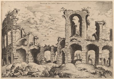 Zweite Ansicht des Kolosseums von Hieronymus Cock