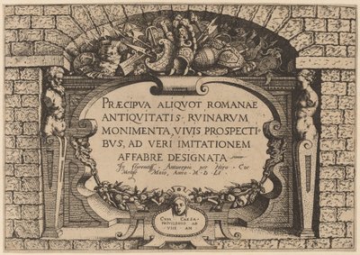 Titelseite von Hieronymus Cock