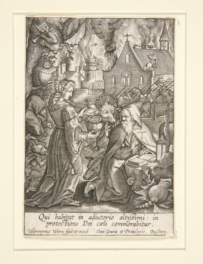 Versuchung des heiligen Antonius von Hieronymus Wierix