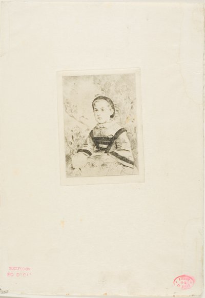 Fräulein N. Wolkonska, zweite Tafel von Hilaire Germain Edgar Degas