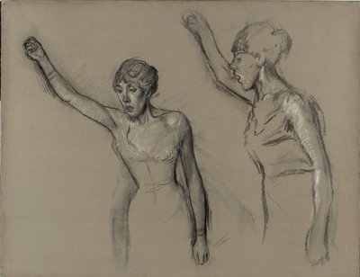 Studie eines Sängers von Hilaire Germain Edgar Degas