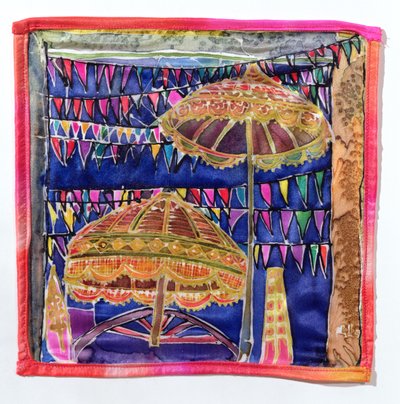 Balinesische Sonnenschirme, 2005 von Hilary Simon
