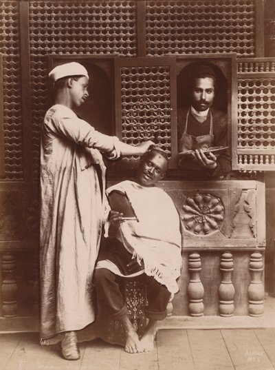 Friseure bei der Arbeit von Hippolyte Arnoux