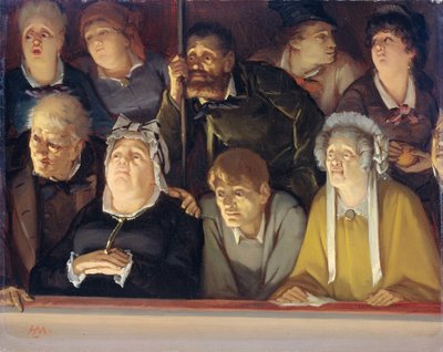 Theaterpublikum von Hippolyte Michaud