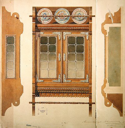 Entwurf für eine Anrichte von Hippolyte Monighetti