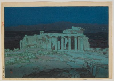 Akropolis - Nacht, Taisho-Ära von Hiroshi Yoshida