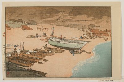 Boshu-Strand, Showa-Ära von Hiroshi Yoshida