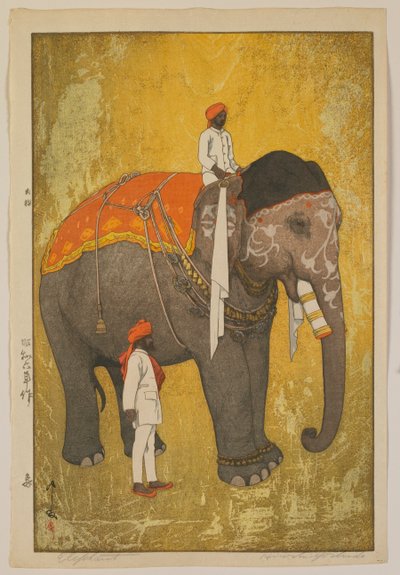 Elefant, Showa-Ära von Hiroshi Yoshida