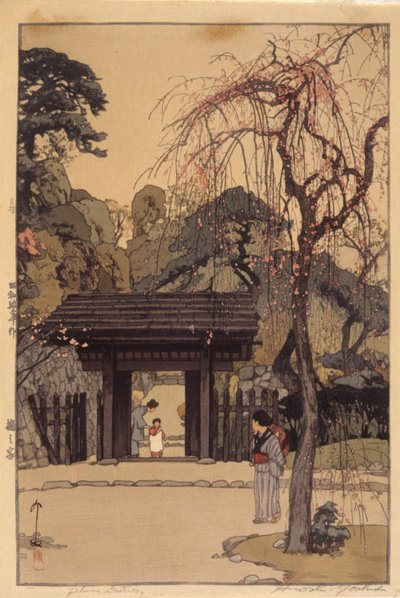 Pflaumentor von Hiroshi Yoshida