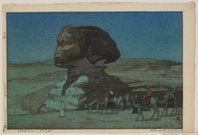 Sphinx - Nacht, Taisho-Ära von Hiroshi Yoshida
