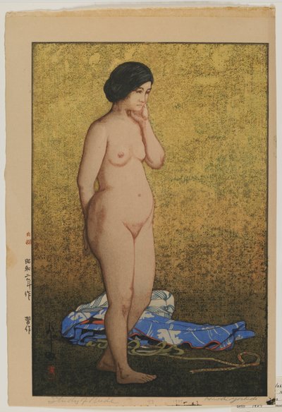 Studie eines Aktes, Showa-Ära von Hiroshi Yoshida