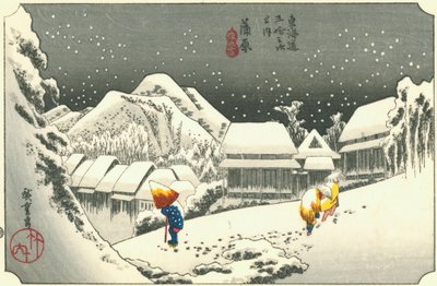 Kanbara von Hiroshige