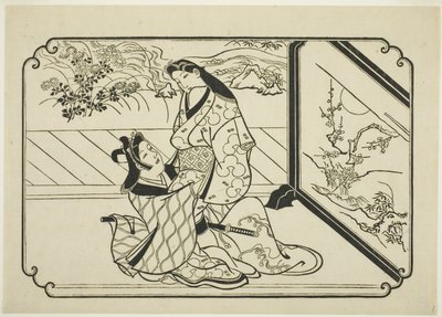 Hinter dem Bildschirm von Hishikawa Moronobu