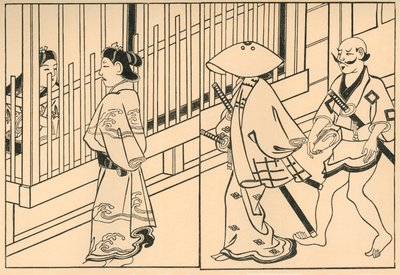 Kurtisanen, 1661 von Hishikawa Moronobu