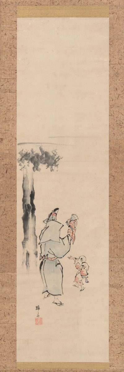 Puppenspieler, 19. Jahrhundert von Hokuba
