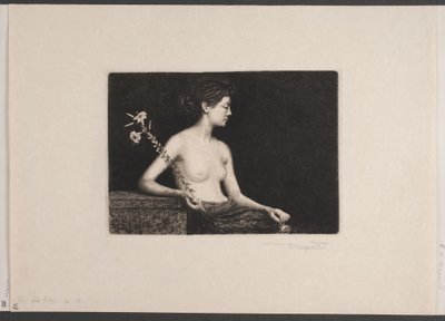 Mädchen mit Lilie von Holger Valdemar Rasmussen Magaard
