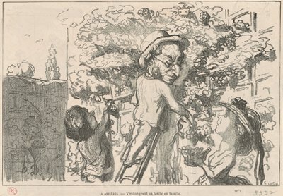 In Asnières von Honoré Daumier