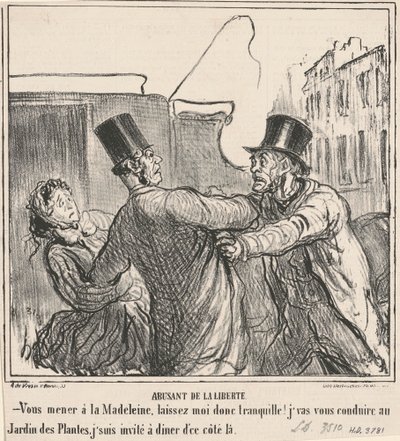 Abusant de la liberté von Honoré Daumier