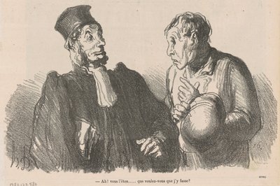 Ah! Sie sind es ... was wollen Sie ... von Honoré Daumier