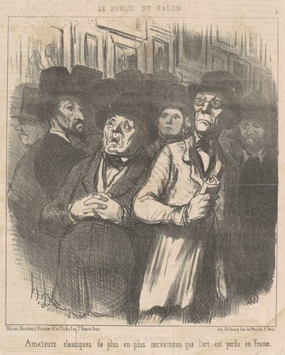 Klassische Amateure ... überzeugt ... von Honoré Daumier