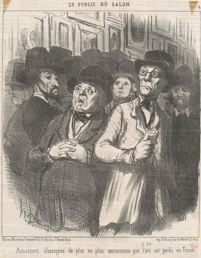 Überzeugte klassische Amateure von Honoré Daumier