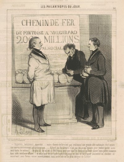 Bringen Sie, meine Herren, bringen Sie ... von Honoré Daumier