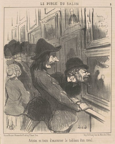 Künstler beim Untersuchen ... von Honoré Daumier