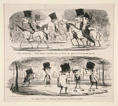 Im Bois de Boulogne von Honoré Daumier