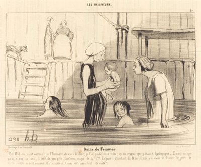 Frauenbäder von Honoré Daumier