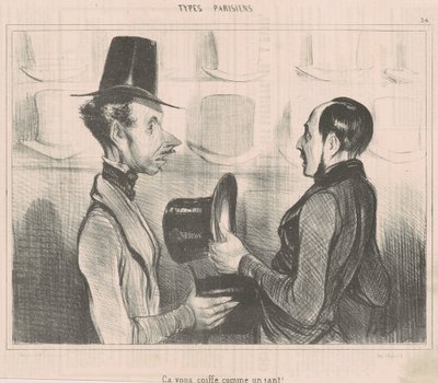 Das passt Ihnen wie angegossen! von Honoré Daumier