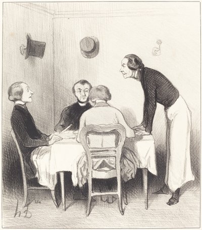 Karotte aus dem Restaurant von Honoré Daumier