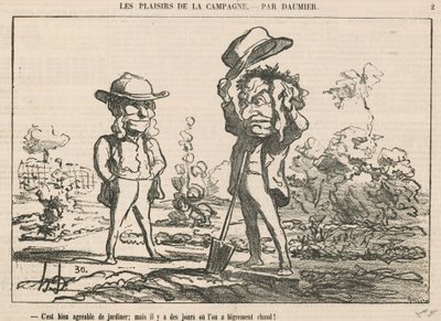 Es ist sehr angenehm zu gärtnern von Honoré Daumier
