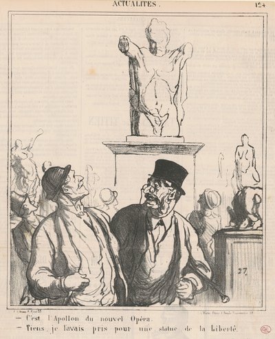 Es ist der Apoll des neuen Opernhauses von Honoré Daumier