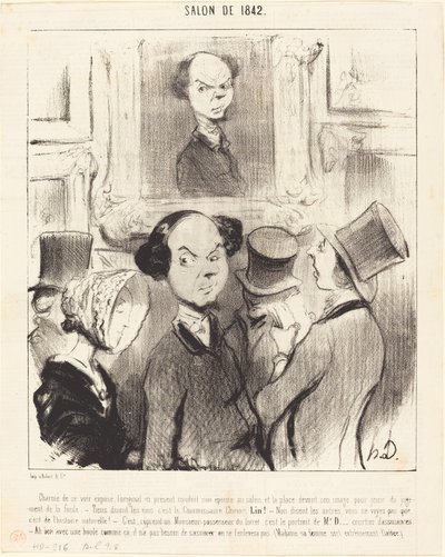 Charmé de se voir exposé... von Honoré Daumier