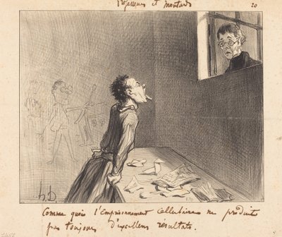 Wie die Einzelhaft... von Honoré Daumier