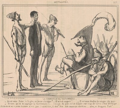 Kommission der Prügelstrafe von Honoré Daumier