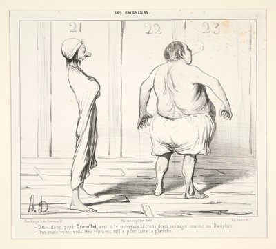 Dites donc, papa Drouillet, avec c von Honoré Daumier