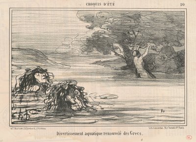 Divertissement ... erneuert von den Griechen von Honoré Daumier