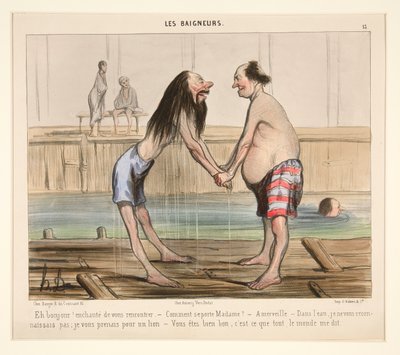 Ah, guten Tag! Freut mich, Sie zu treffen von Honoré Daumier