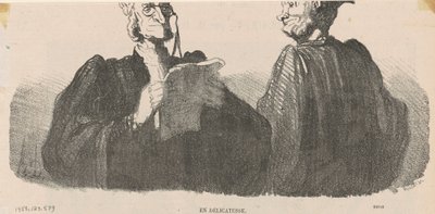 En délicatesse von Honoré Daumier